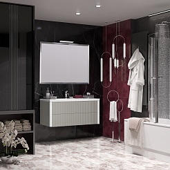 Opadiris Мебель для ванной Рубинно 120 подвесная серая – фотография-2